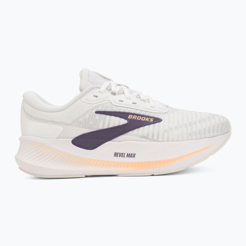 Női futócipők Brooks Revel Max brightwhite/mulledgrape/peach 2