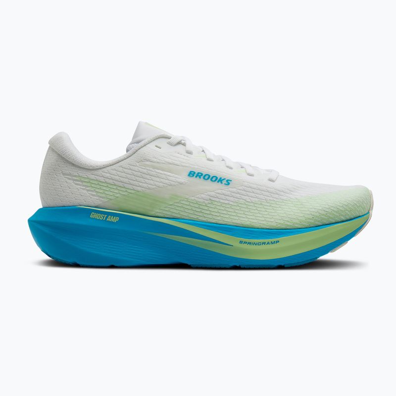Férfi futócipők Brooks Ghost Amp white/blue/paradise green 2