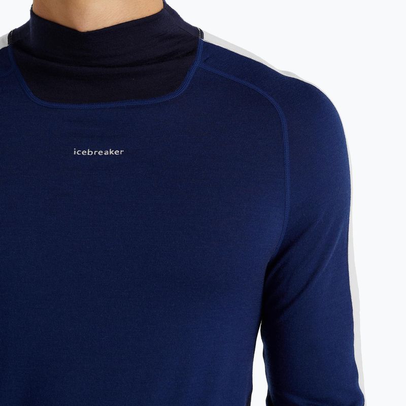 Férfi termoaktív pulóver icebreaker 200 Oasis Sonebula High Neck navy/royal navy/snow/cb 5