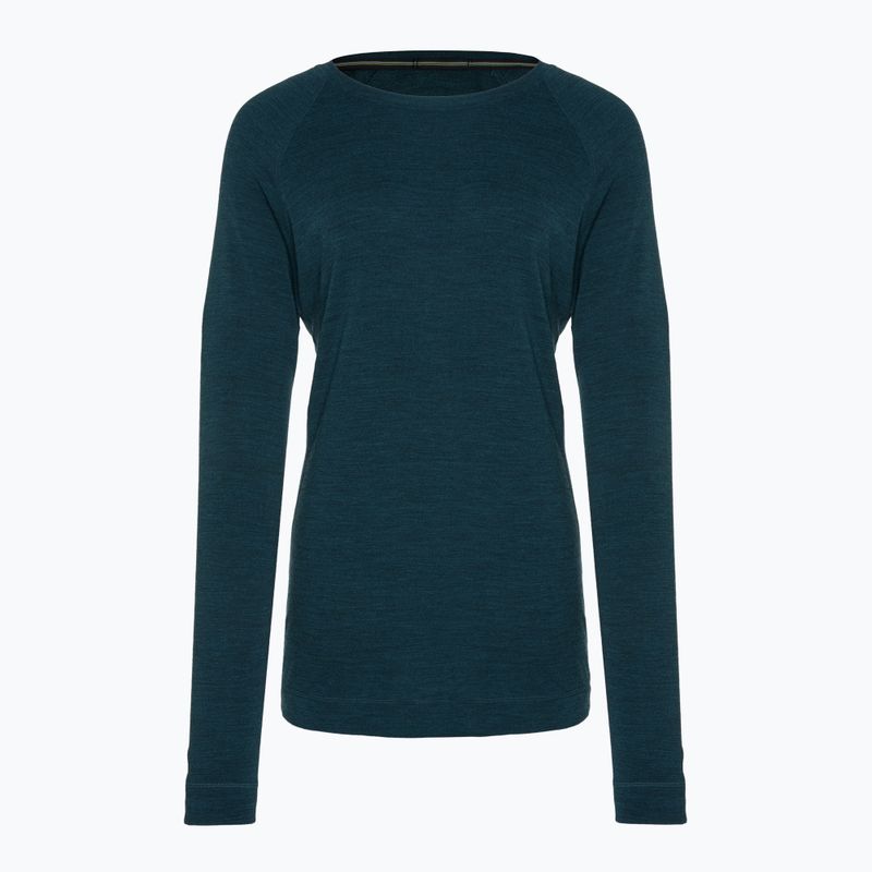 Női Smartwool Merino 250 Baselayer Crew dobozos hosszú ujjú thermo twilight blue heather