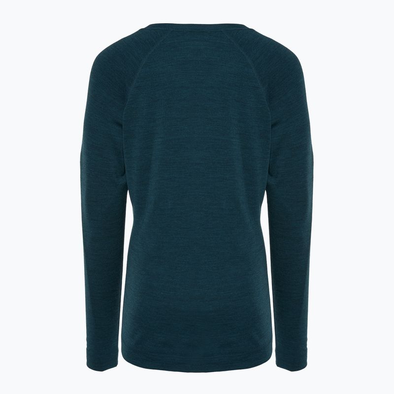 Női Smartwool Merino 250 Baselayer Crew dobozos hosszú ujjú thermo twilight blue heather 2