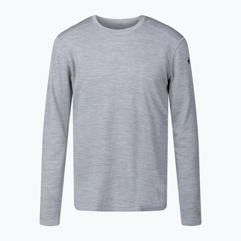Férfi termoaktív pulóver Smartwool Merino 250 Baselayer Crew Boxed világosszürke melírozott