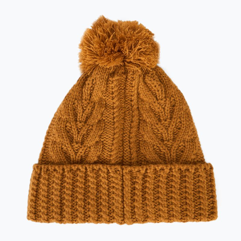 Női téli sapka Timberland Cable Premium Pom Beanie búza 2