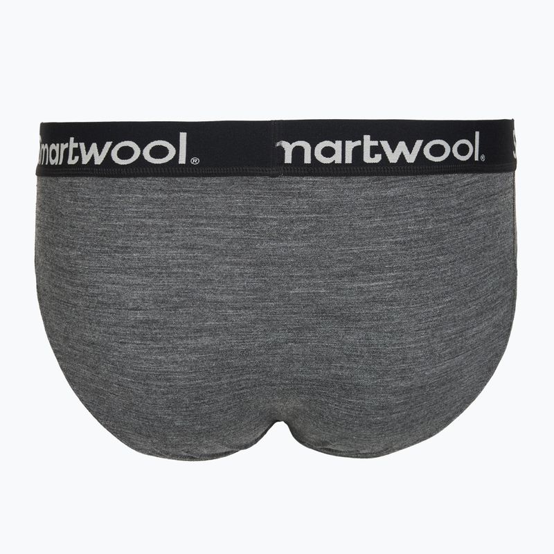 Férfi termoaktív alsónadrág Smartwool Active Brief medium gray heather 2
