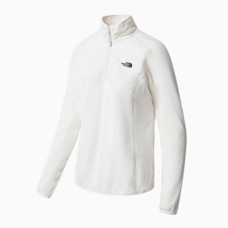 Női gyapjú pulóver The North Face 100 Glacier 1/4 Zip fehér