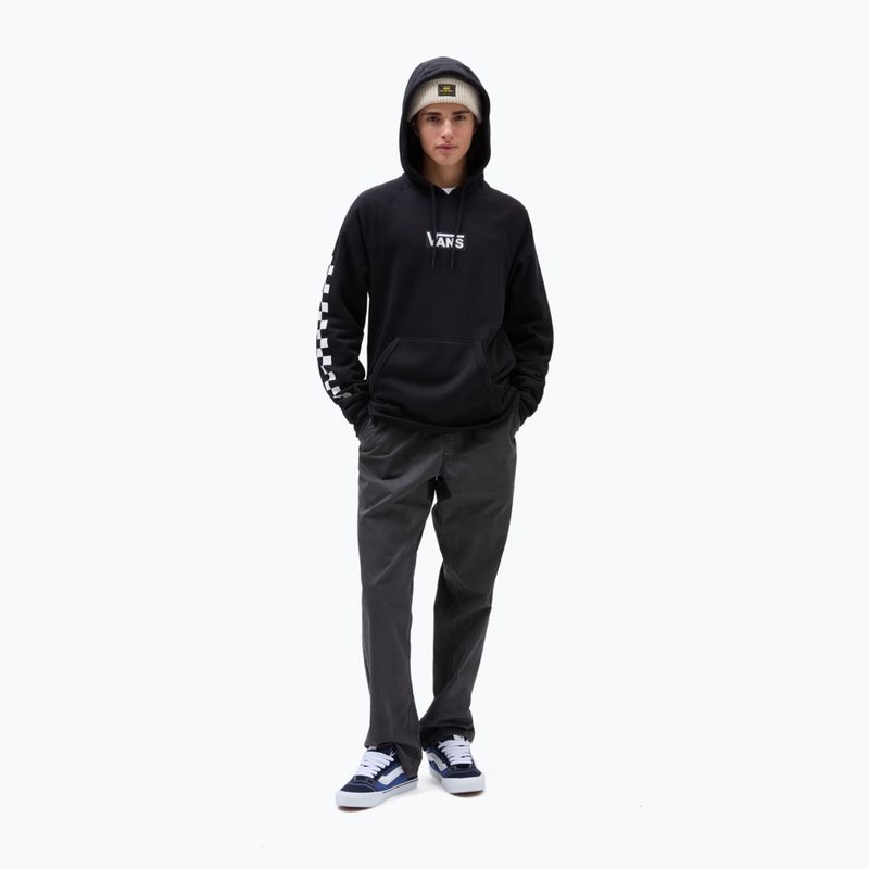 Férfi pulóver  Vans Mn Versa Standard Hoodie black/checkerboard 3