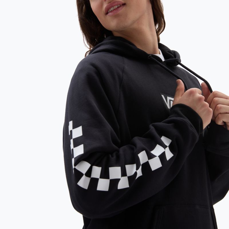 Férfi pulóver  Vans Mn Versa Standard Hoodie black/checkerboard 5