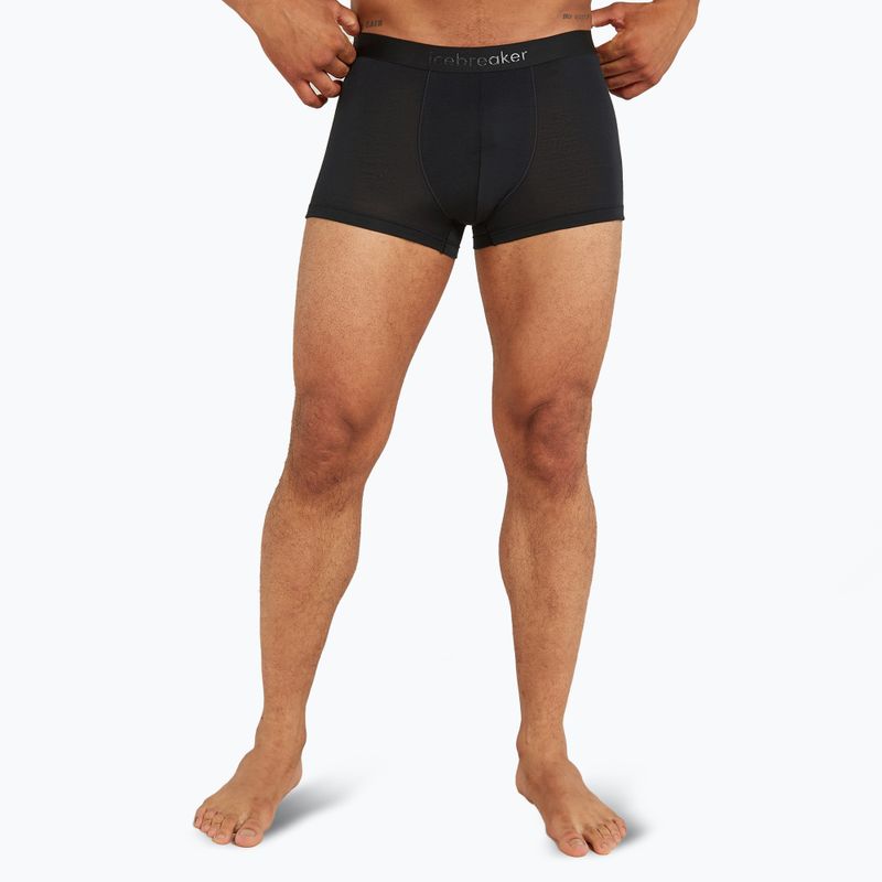 Férfi thermo boxeralsó icebreaker Merino 125 Cool-Lite Anatomica trunks fekete 2