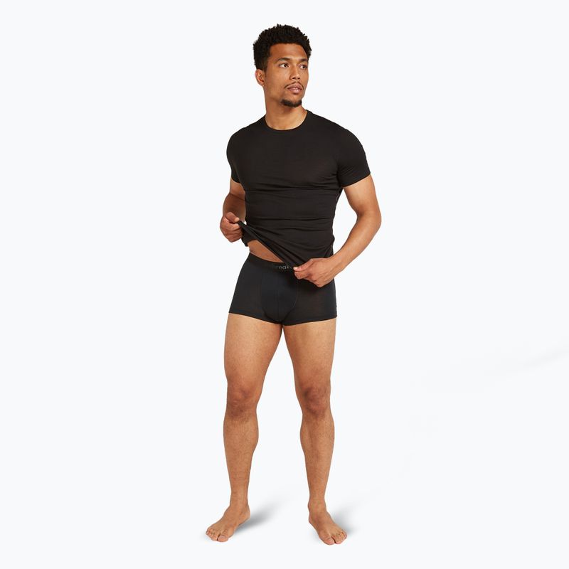 Férfi thermo boxeralsó icebreaker Merino 125 Cool-Lite Anatomica trunks fekete 3