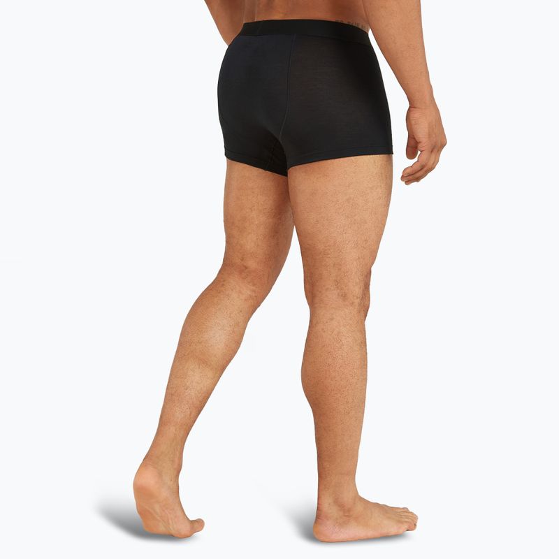 Férfi thermo boxeralsó icebreaker Merino 125 Cool-Lite Anatomica trunks fekete 4