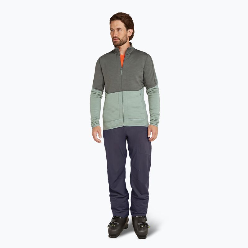 Férfi Icebreaker Merino 400 RealFleece Descender LS Zip galaxy/ moha/ cb melegítőfelső 2