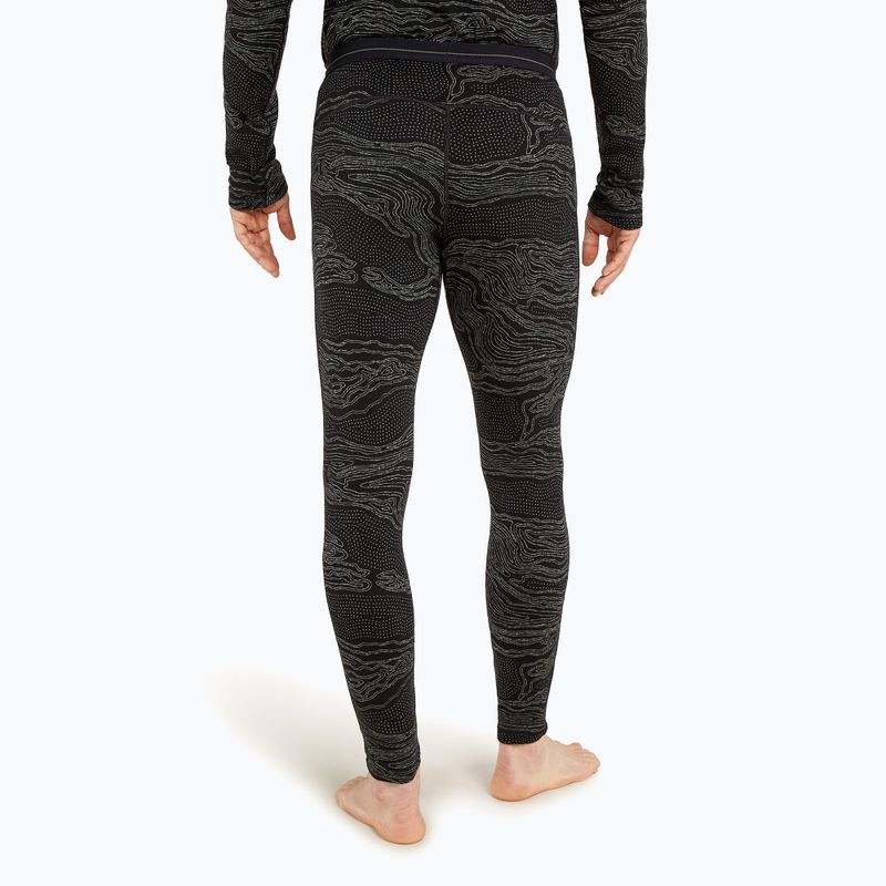 Férfi termónadrág icebreaker Merino 260 Vertex Leggings Snow Guide fekete/ galaxy/ j 3