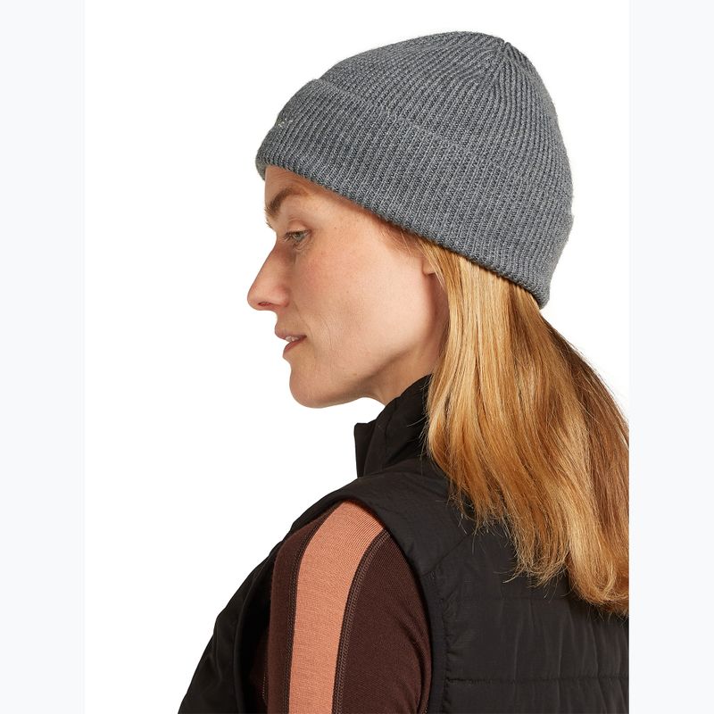 Icebreaker Merino All Day Toque gritstone heather téli sapka 4