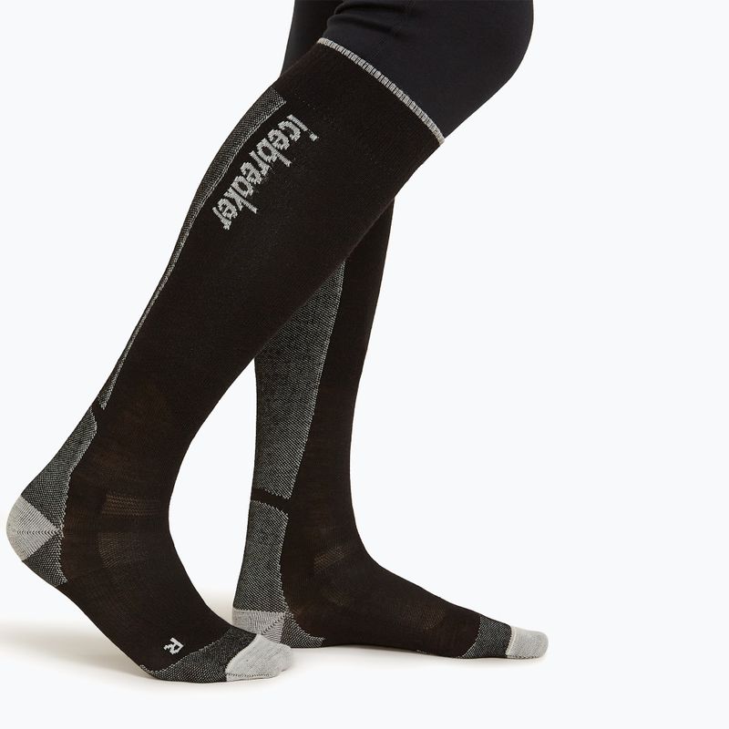 Icebreaker férfi sí zokni Merino Ski+ Ultralight OTC fekete/éter/grafit 2