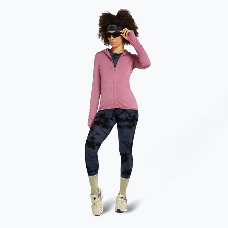 Icebreaker női thermo hosszú ujjú Merino 200 Oasis Crewe Crewe Cloud Dye grafit/fekete 6