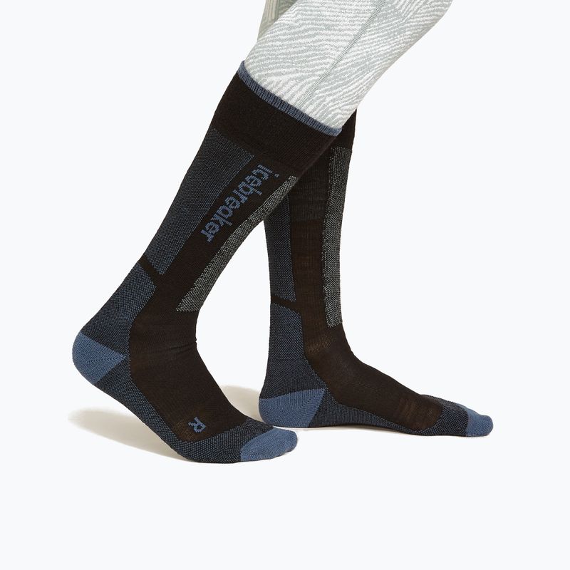 Női sízokni Icebreaker Merino Ski+ Light OTC black/dawn/graphite 2