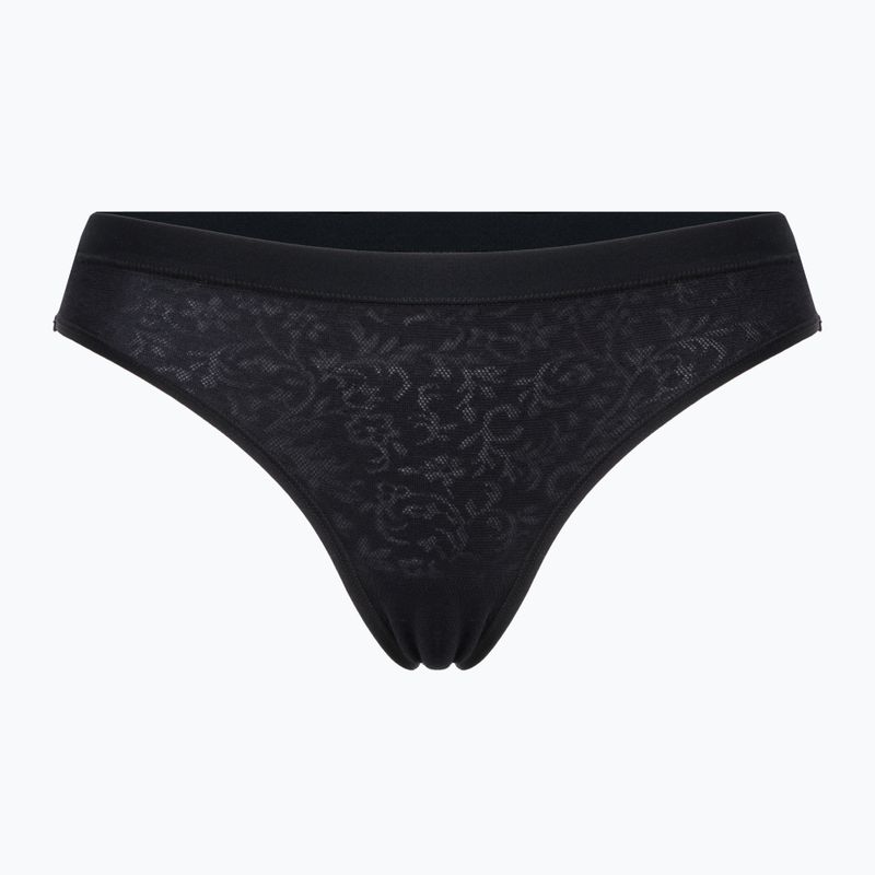 Női thermo alsónadrág Smartwool Merino Lace Bikini Boxed fekete SW016618