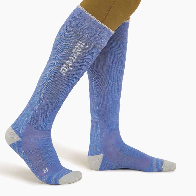 Icebreaker férfi sízokni Merino Ski+ Medium OTC Mountain Contour briliáns/ether/baja 2