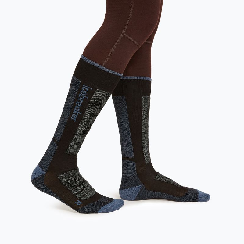 Női sízokni icebreaker Merino Ski+ Ultralight OTC black/dawn/graphite 2