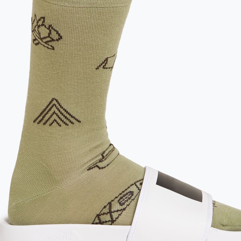 Férfi Icebreaker Merino Ultralight Crew Camp Ess lichen/bittersweet trekking zokni 4