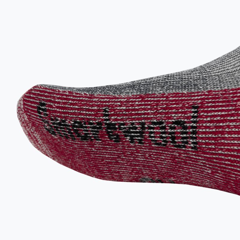 Smartwool Classic Mountaineer Maximum Cushion Crew szürke-piros trekking zokni SW0133000031 5