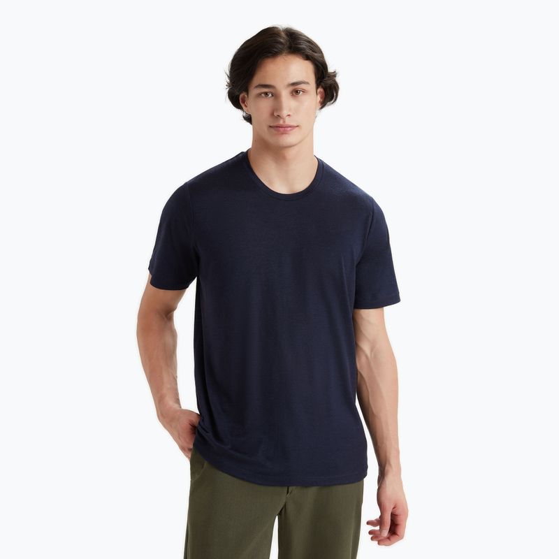 Férfi túrázó póló icebreaker Tech Lite II SS navy blue IB0A59IY