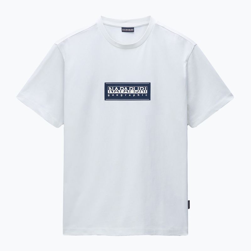 Férfi Napapijri S-Box Logo fehér heron póló 4