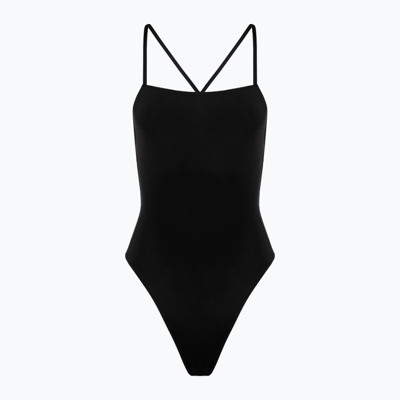Női egyrészes fürdőruha Hurley Solid Square Neck Moderate One Piece black
