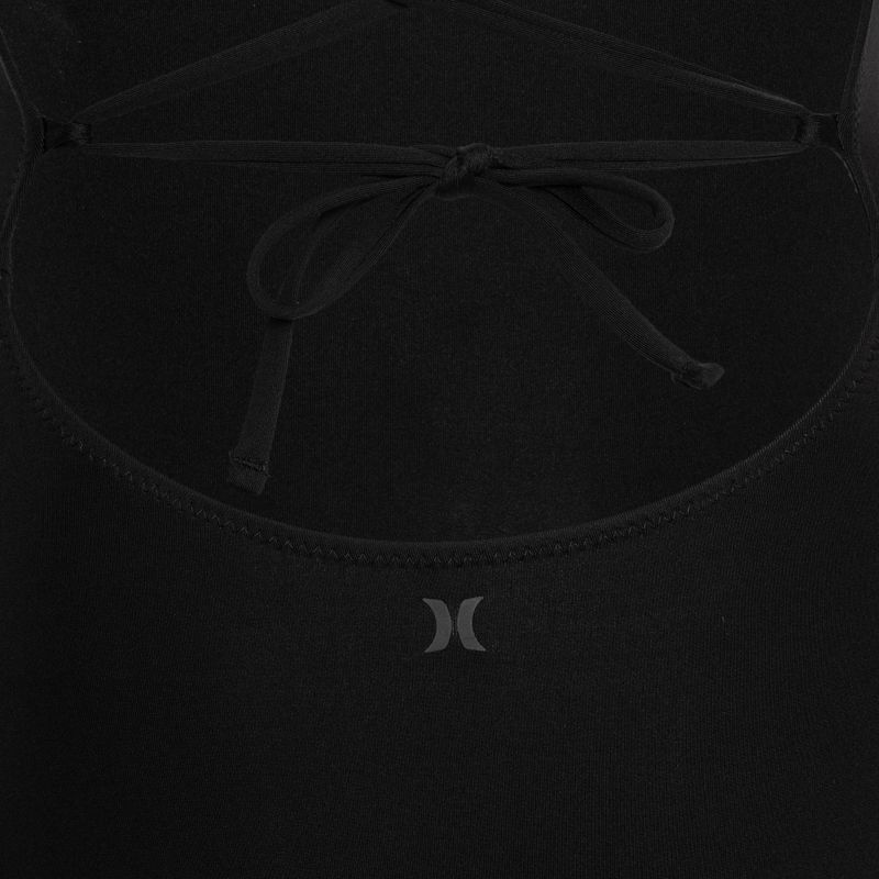 Női egyrészes fürdőruha Hurley Solid Square Neck Moderate One Piece black 3