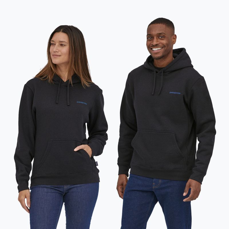 Patagonia Boardshort Logo Uprisal Hoody tinta fekete 3