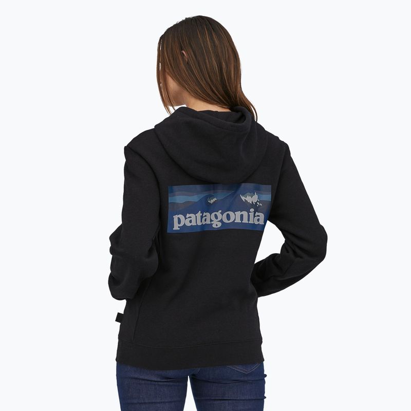 Patagonia Boardshort Logo Uprisal Hoody tinta fekete 5