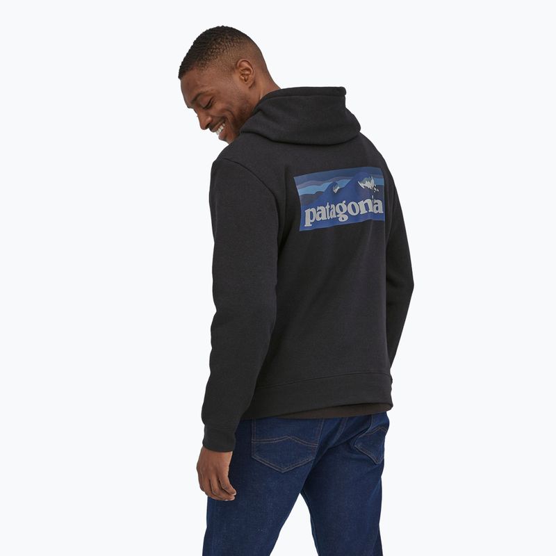 Patagonia Boardshort Logo Uprisal Hoody tinta fekete 7
