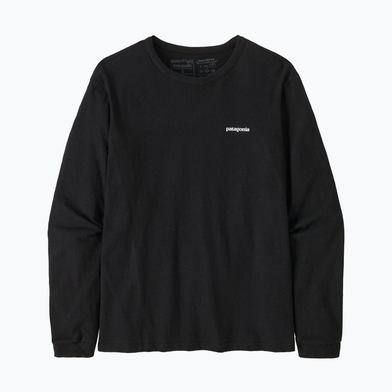 Női Patagonia P-6 Logo felelősségteljes póló fekete 3
