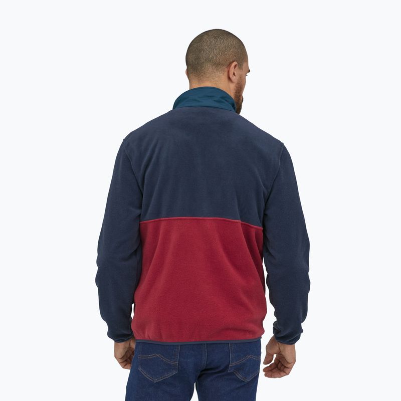 Férfi Patagonia Microdini 1/2 Zip P/O fleece pulóver wax piros 2