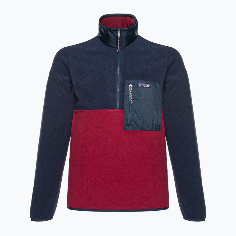 Férfi Patagonia Microdini 1/2 Zip P/O fleece pulóver wax piros 3