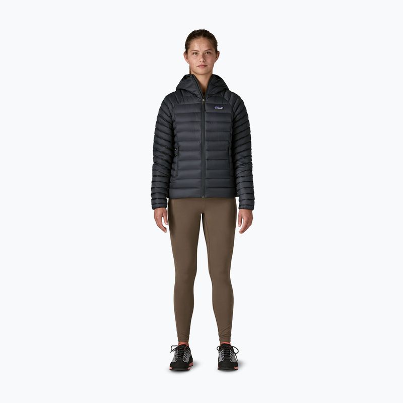 Női pehelykabát Patagonia Down Sweater Hoody fekete 2