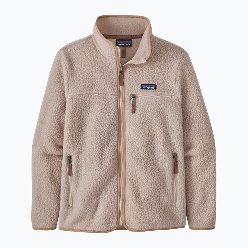 Női Patagonia Retro Pile shroom fleece pulóver taupe színben 3