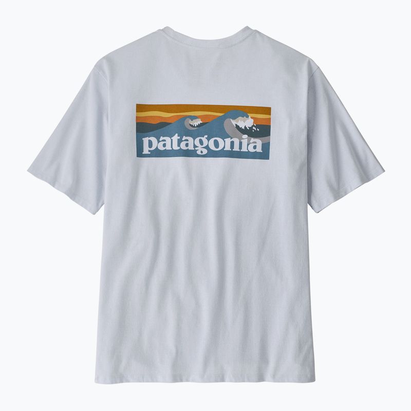 Férfi Patagonia Boardshort Logo Pocket T-shirt Responsibili fehér 5
