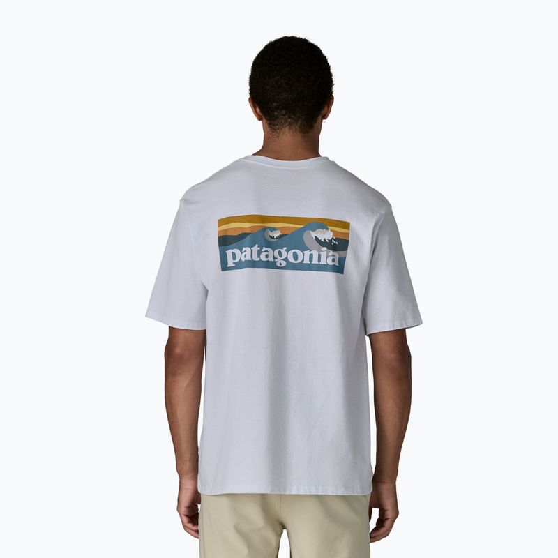 Férfi Patagonia Boardshort Logo Pocket T-shirt Responsibili fehér 3