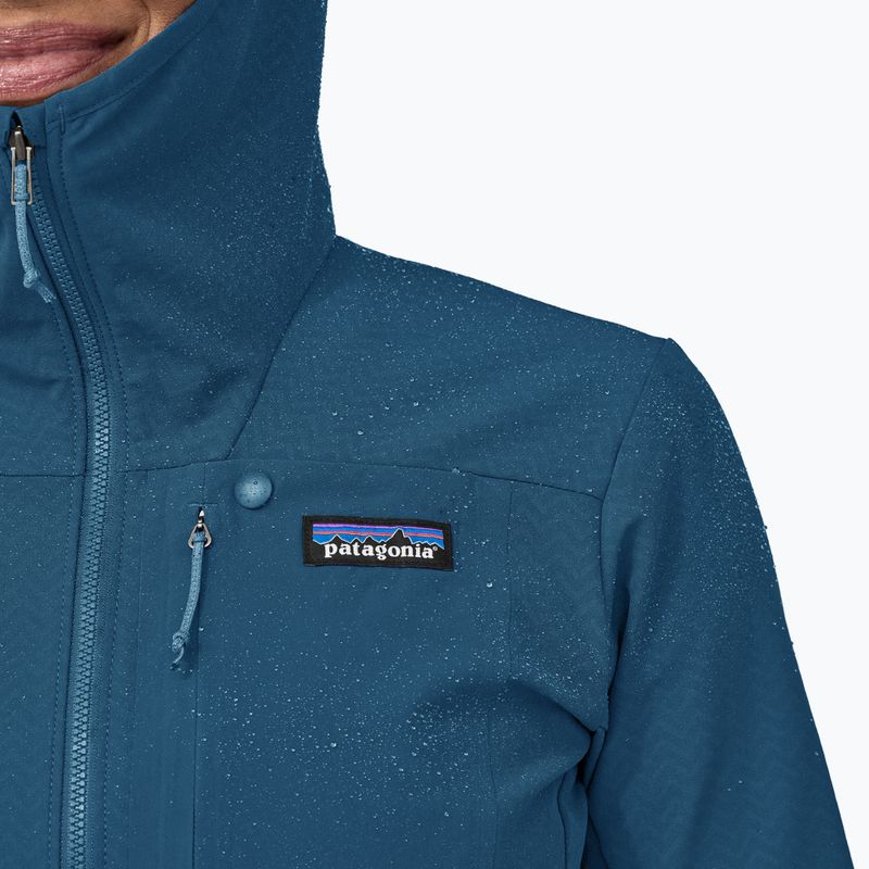 Női softshell dzseki Patagonia R1 CrossStrata Hoody lagom kék 6