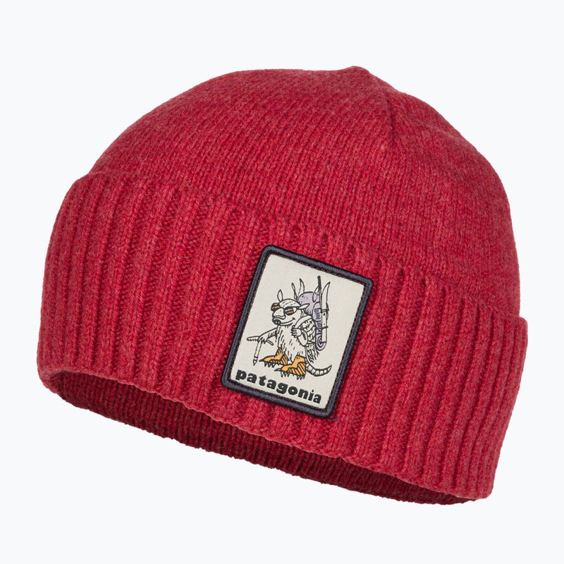 Patagonia Brodeo Beanie fun hogs armadillo/touring piros trekking sapka 3