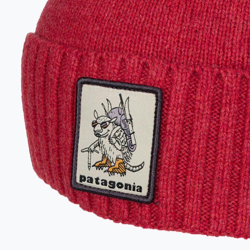 Patagonia Brodeo Beanie fun hogs armadillo/touring piros trekking sapka 4