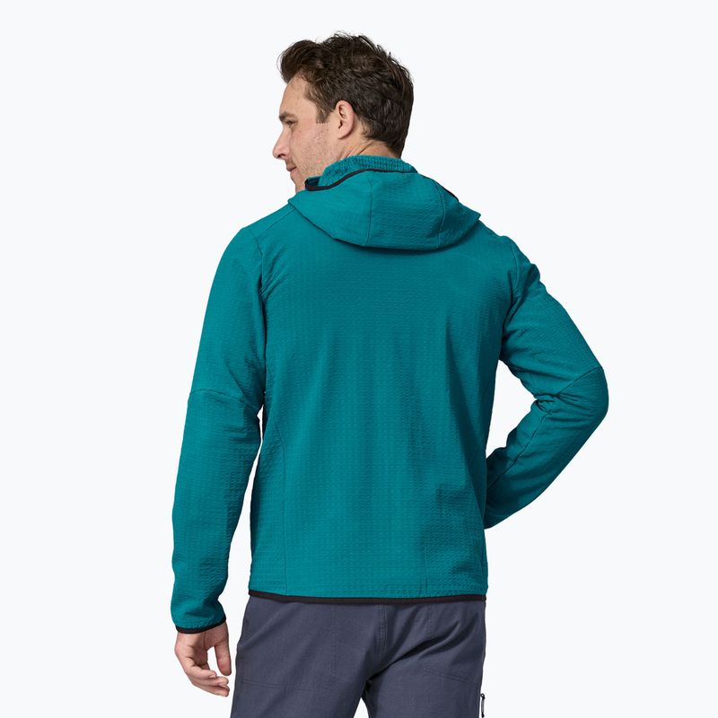 Férfi softshell dzseki Patagonia R2 TechFace Hoody belay blue 2