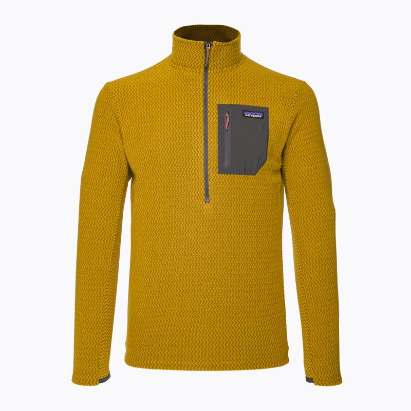 Férfi melegítőfelső Patagonia R1 Air Zip Neck cosmic gold 5