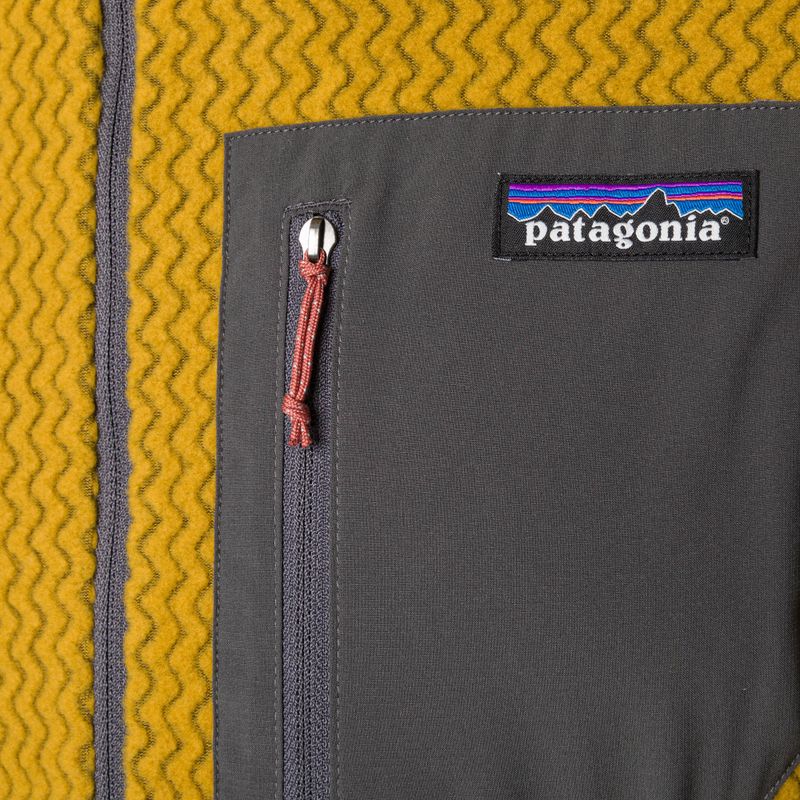 Férfi melegítőfelső Patagonia R1 Air Zip Neck cosmic gold 7