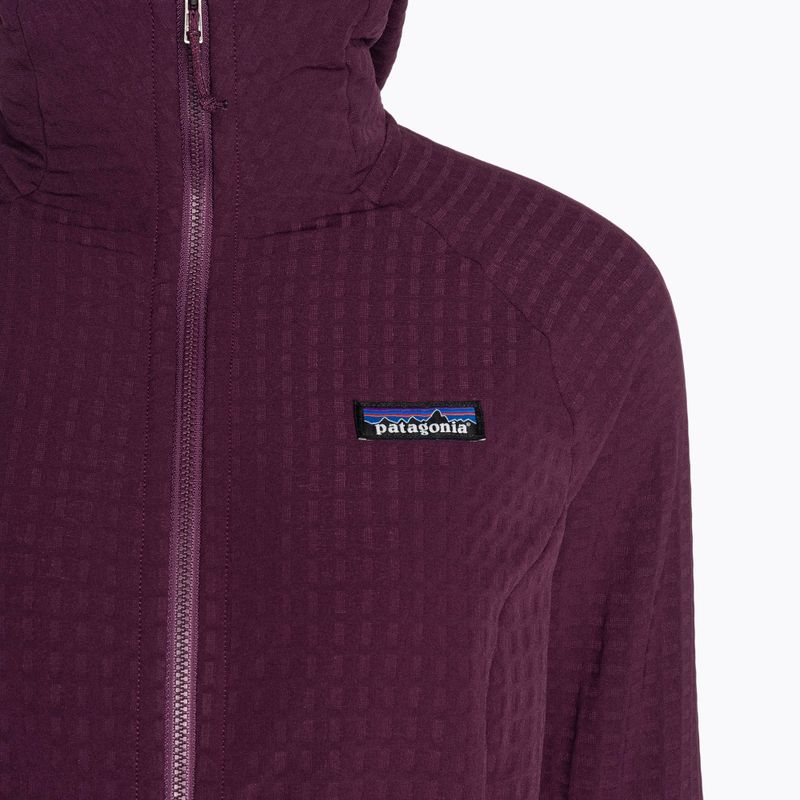 Női softshell dzseki Patagonia R2 TechFace Hoody night plum 3