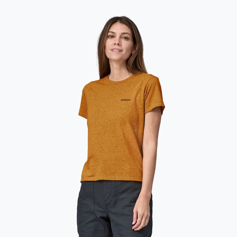 Női póló Patagonia P-6 Logo Responsibili-Tee dried mango