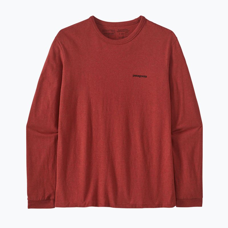 Női trekking póló Patagonia P-6 Logo Responsibili-Tee LS bojtos vörös 5