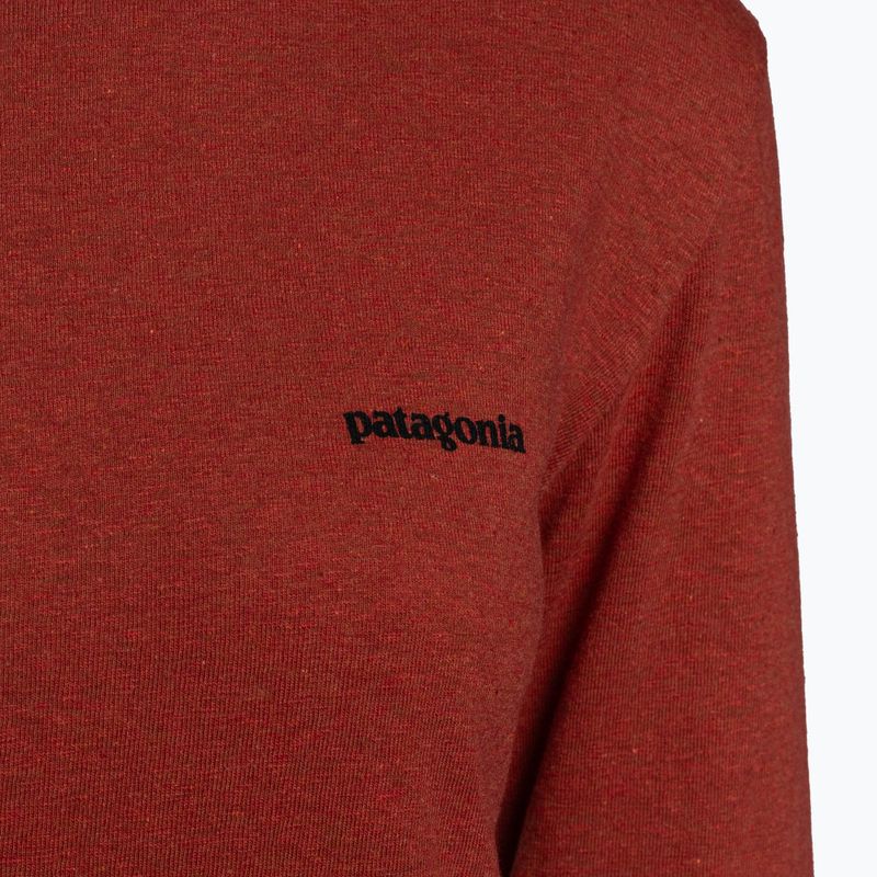 Női trekking póló Patagonia P-6 Logo Responsibili-Tee LS bojtos vörös 3