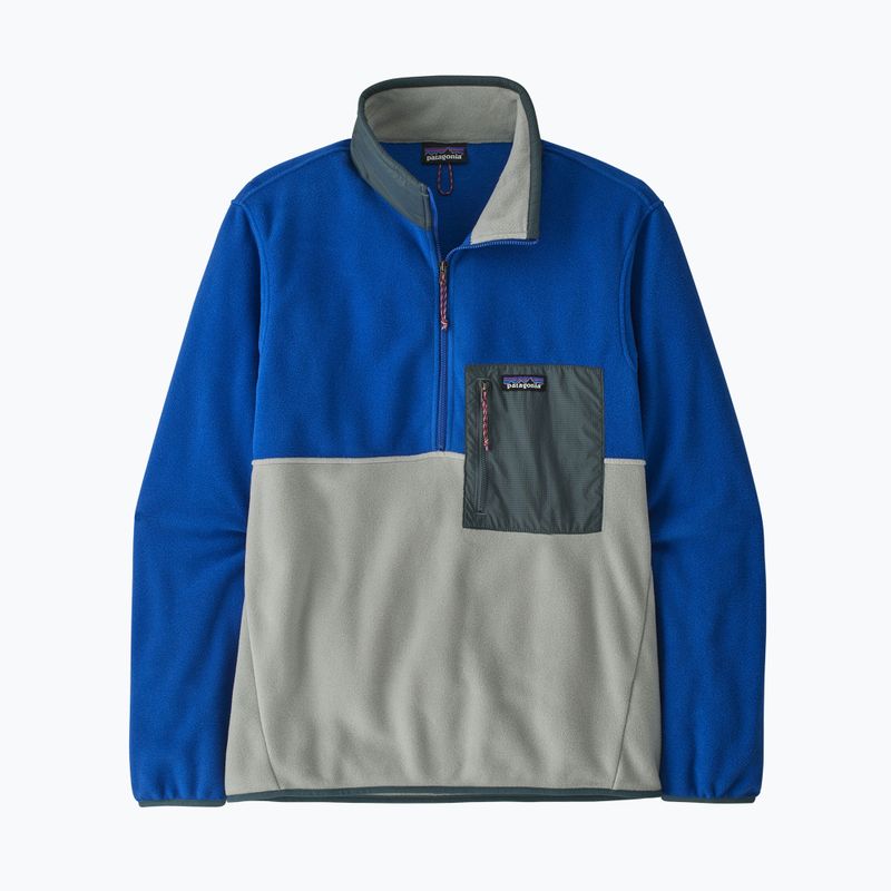 Férfi Patagonia Microdini fleece pulóver 1/2 Zip P/O sleet zöld 4